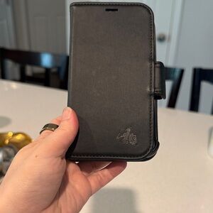 Black Leather Phone Case